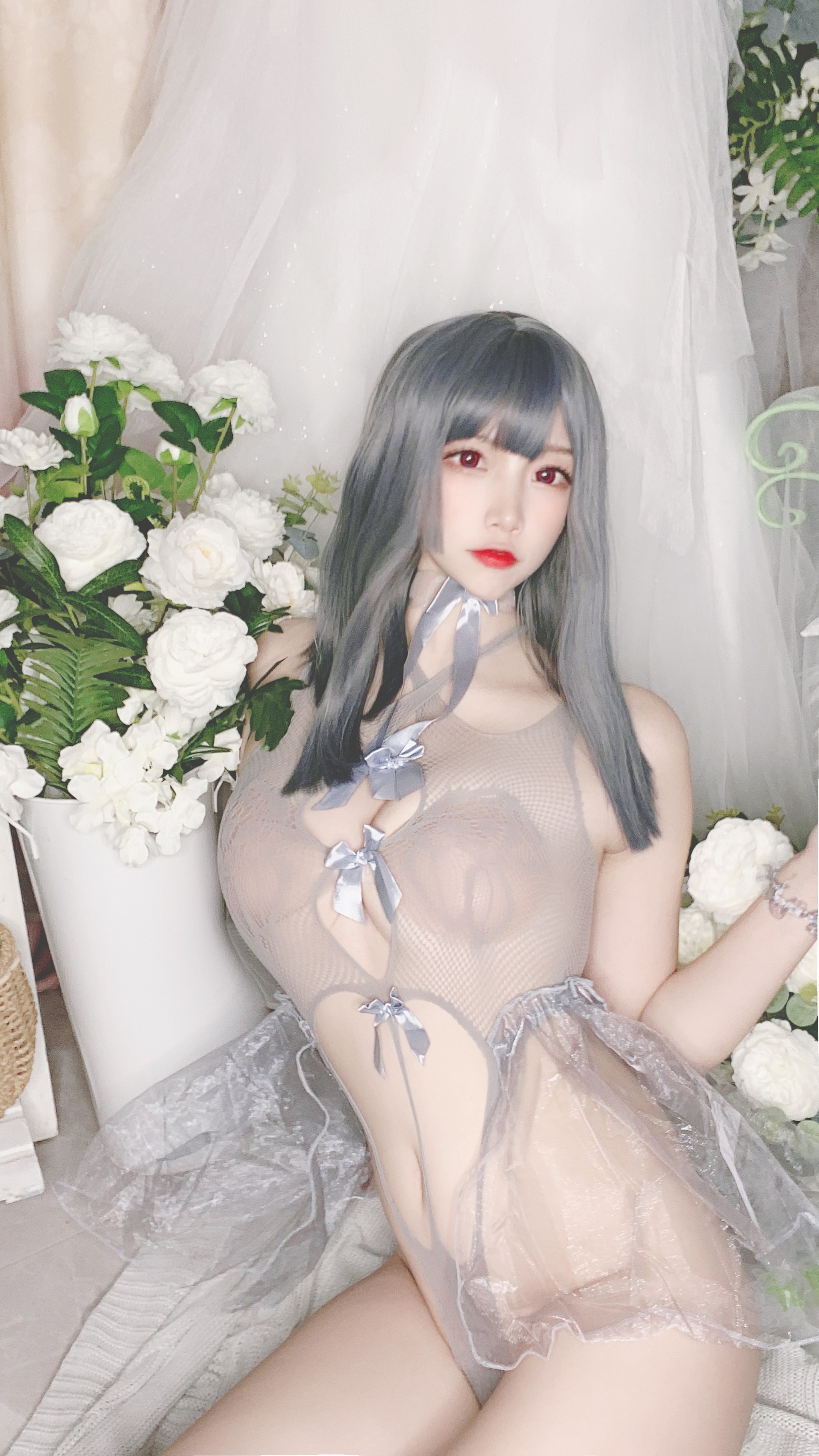 图片[1]-二佐Nisa – NO.087 二佐 私房自拍蓝色网状比基尼 [38P]-XikXak